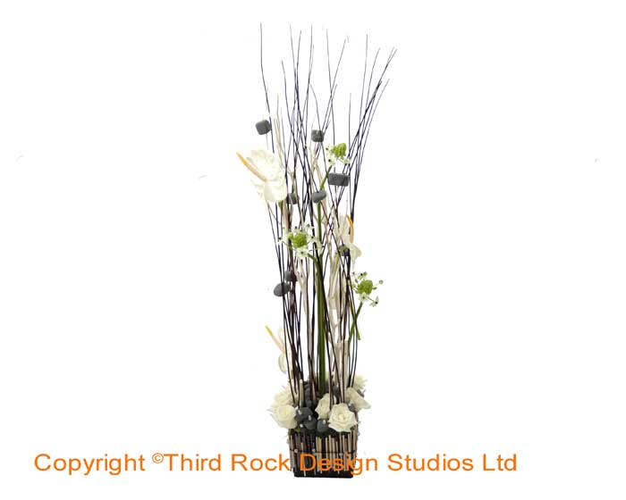 Black & White Table Centres
