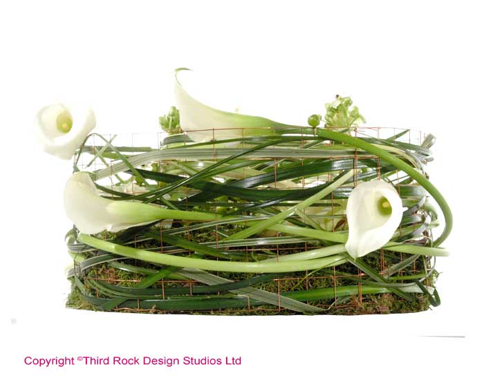 Caged Lily Table Arrangement
