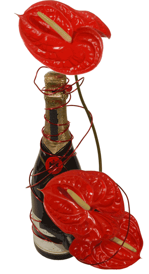 Decorated Champagne Bottle