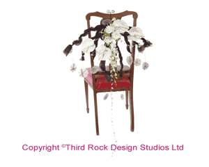 Garland Chairback Floral Arrangement