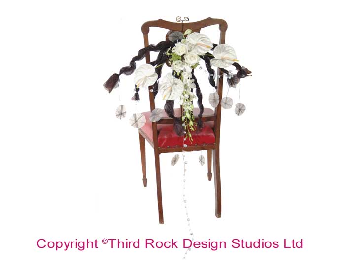 Garland Chairback Floral Arrangement